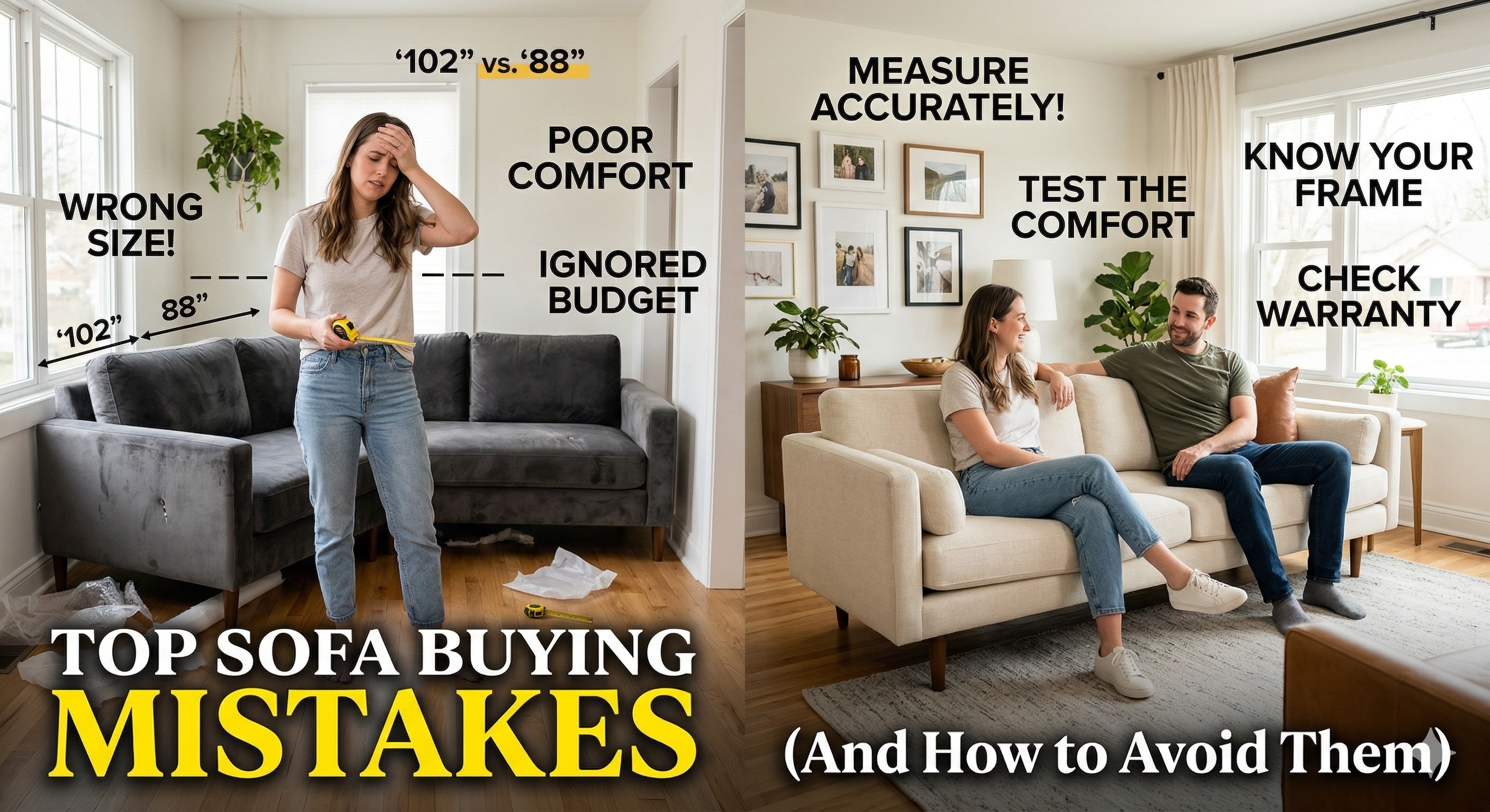 Top Sofa Buying Mistakes (And How to Avoid Them)
