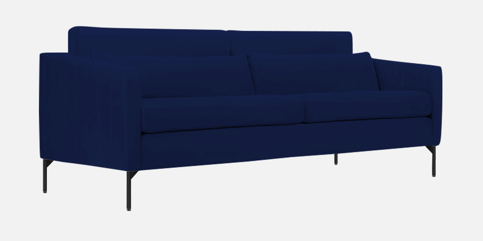 Haru Velvet 3 Seater Sofa In Imperial Blue Colour