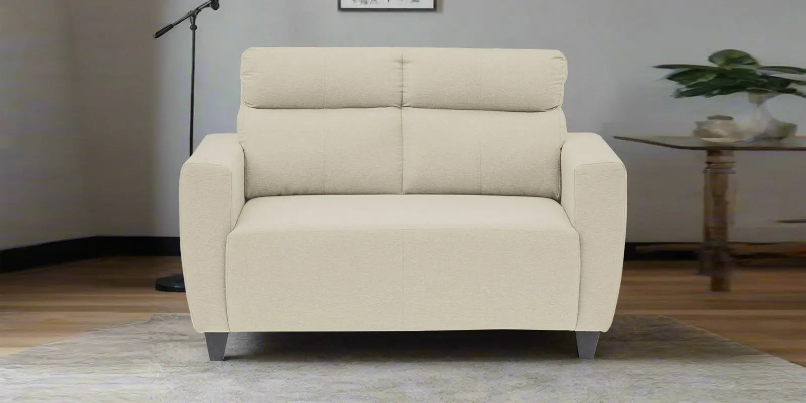 Burban Fabric 2 Seater Sofa In Maple Cream Colour Febonic Living