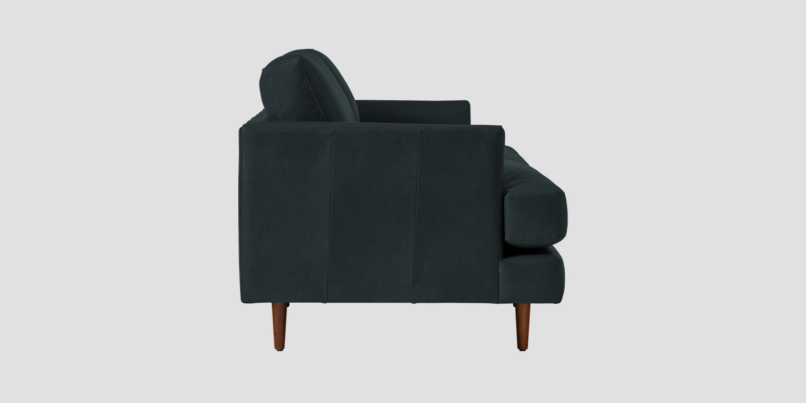Sterio Leatherette 2 Seater Sofa In Steel Blue Colour - Febonic Living