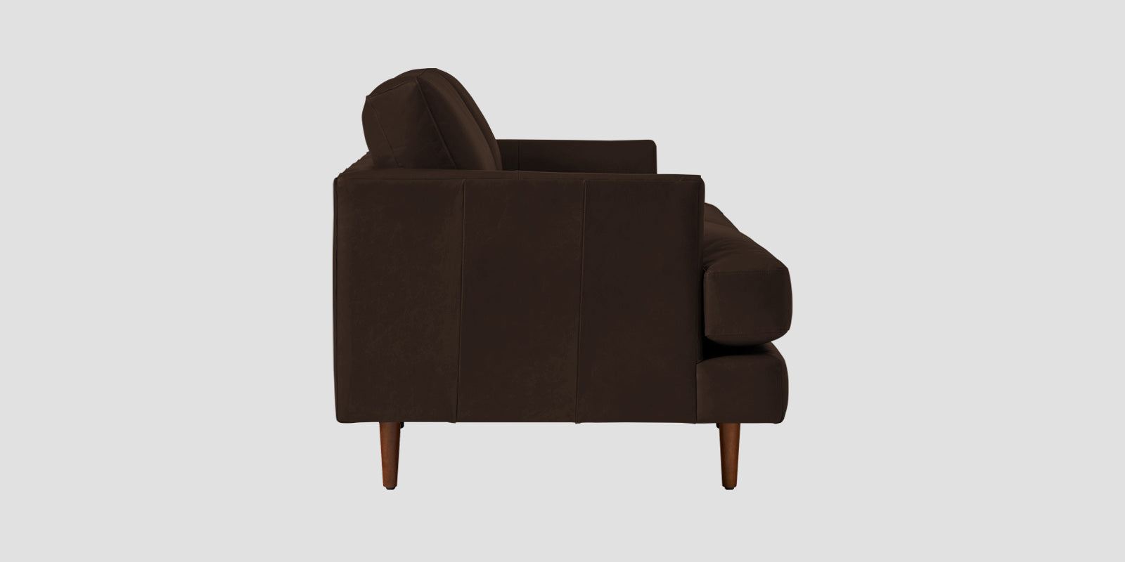 Sterio Leatherette 2 Seater Sofa In Carob Brown Colour - Febonic Living