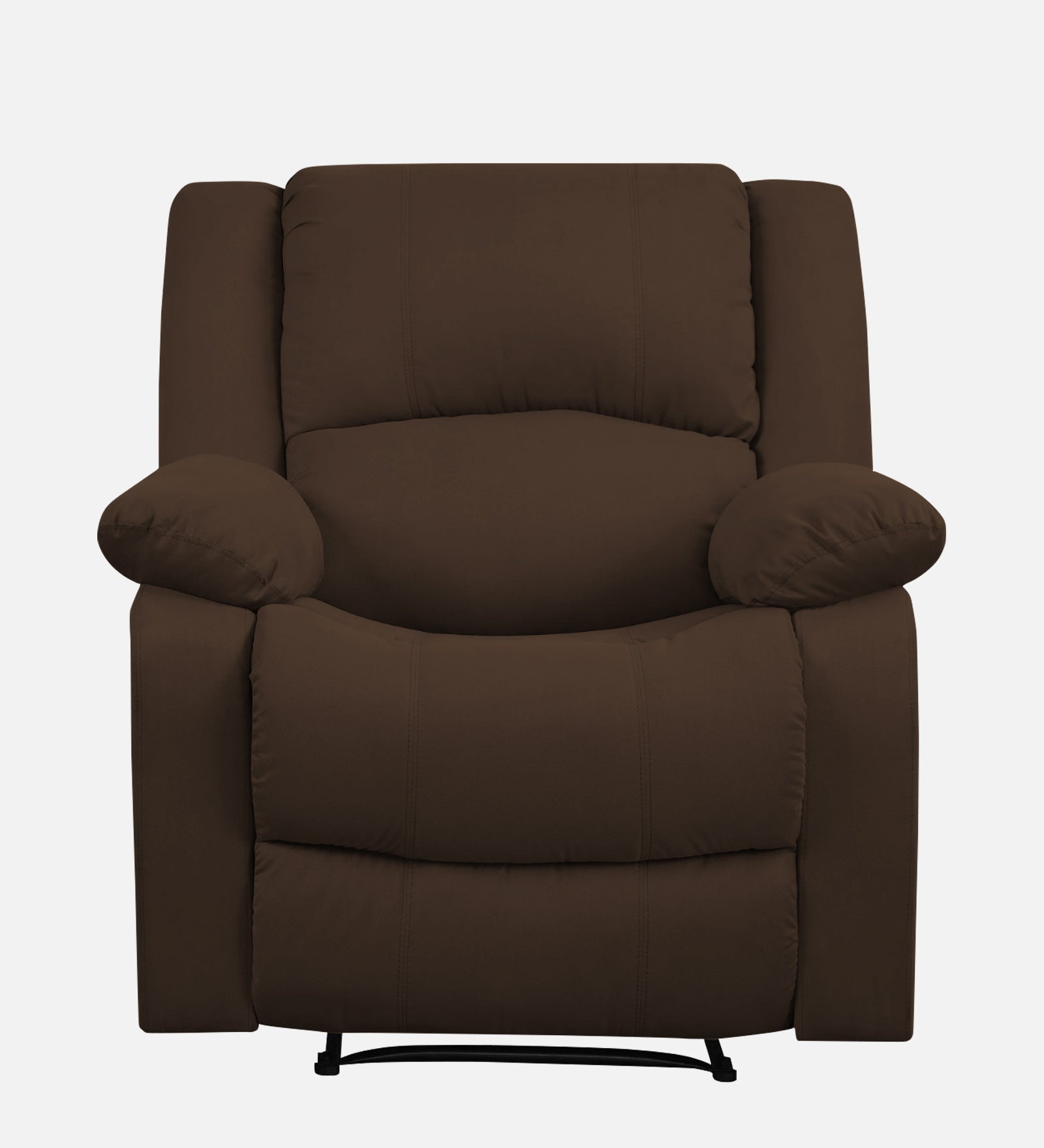 Lexi Fabric 1 Seater Motorized Recliner In Cholocate Brown Colour - Febonic Living