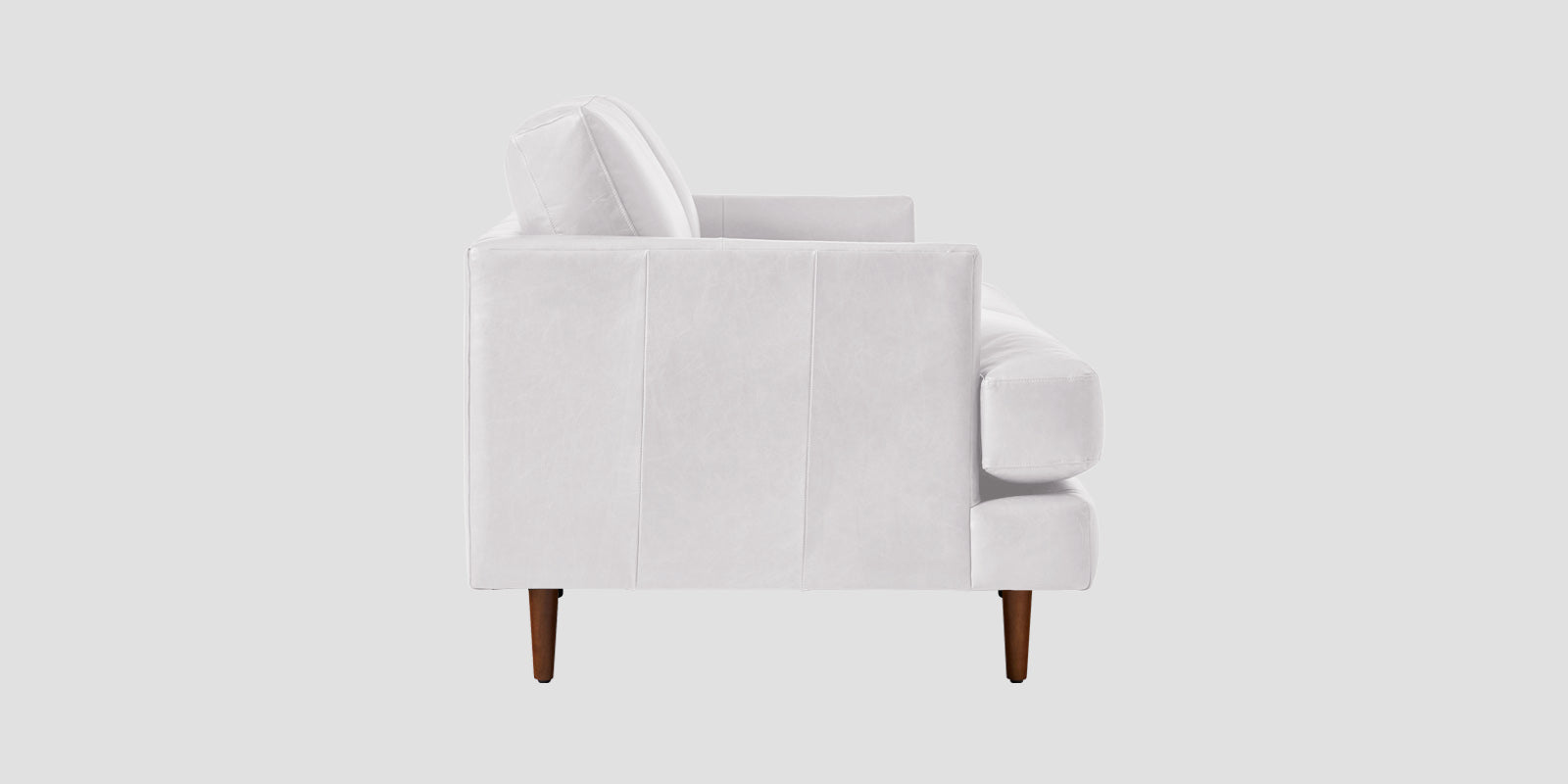 Sterio Leatherette 2 Seater Sofa In Cream White Colour - Febonic Living