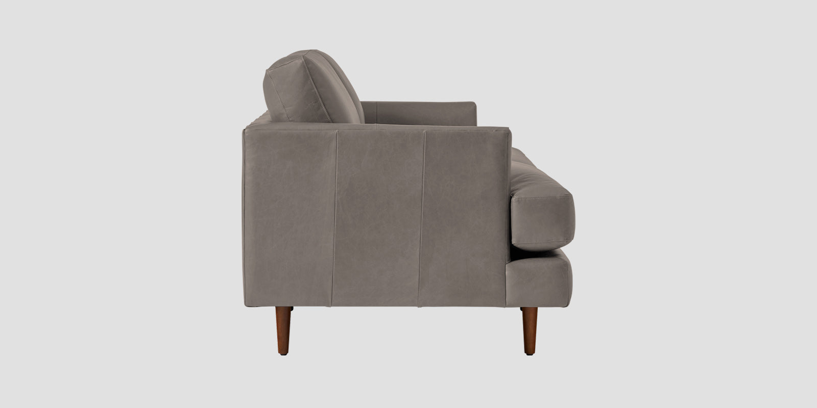 Sterio Leatherette 2 Seater Sofa In Steel Grey Colour - Febonic Living