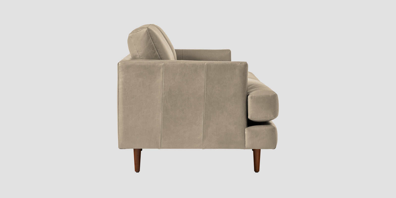 Sterio Leatherette 2 Seater Sofa In Marble Beige Colour - Febonic Living