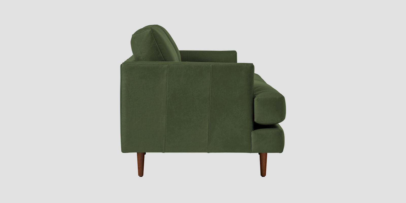 Sterio Leatherette 2 Seater Sofa In Moss Green Colour - Febonic Living