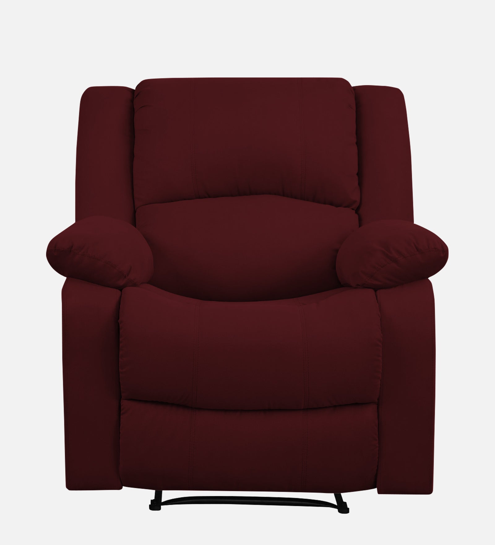 Lexi Fabric 1 Seater Motorized Recliner In Dark Maroon Colour - Febonic Living