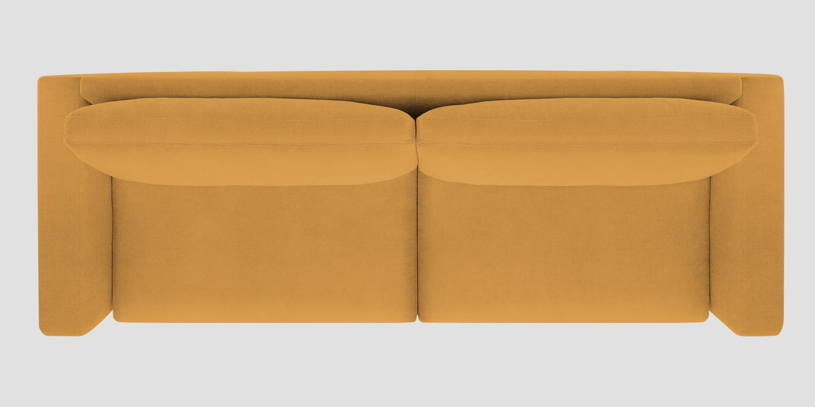 Esha Fabric 3 Seater Sofa In Corn Yellow Colour - Febonic Living