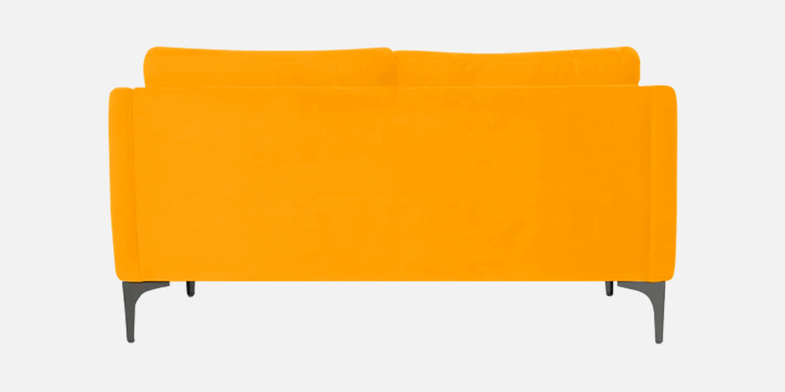 Haru Velvet 2 Seater Sofa In Saffron yellow Colour - Febonic Living