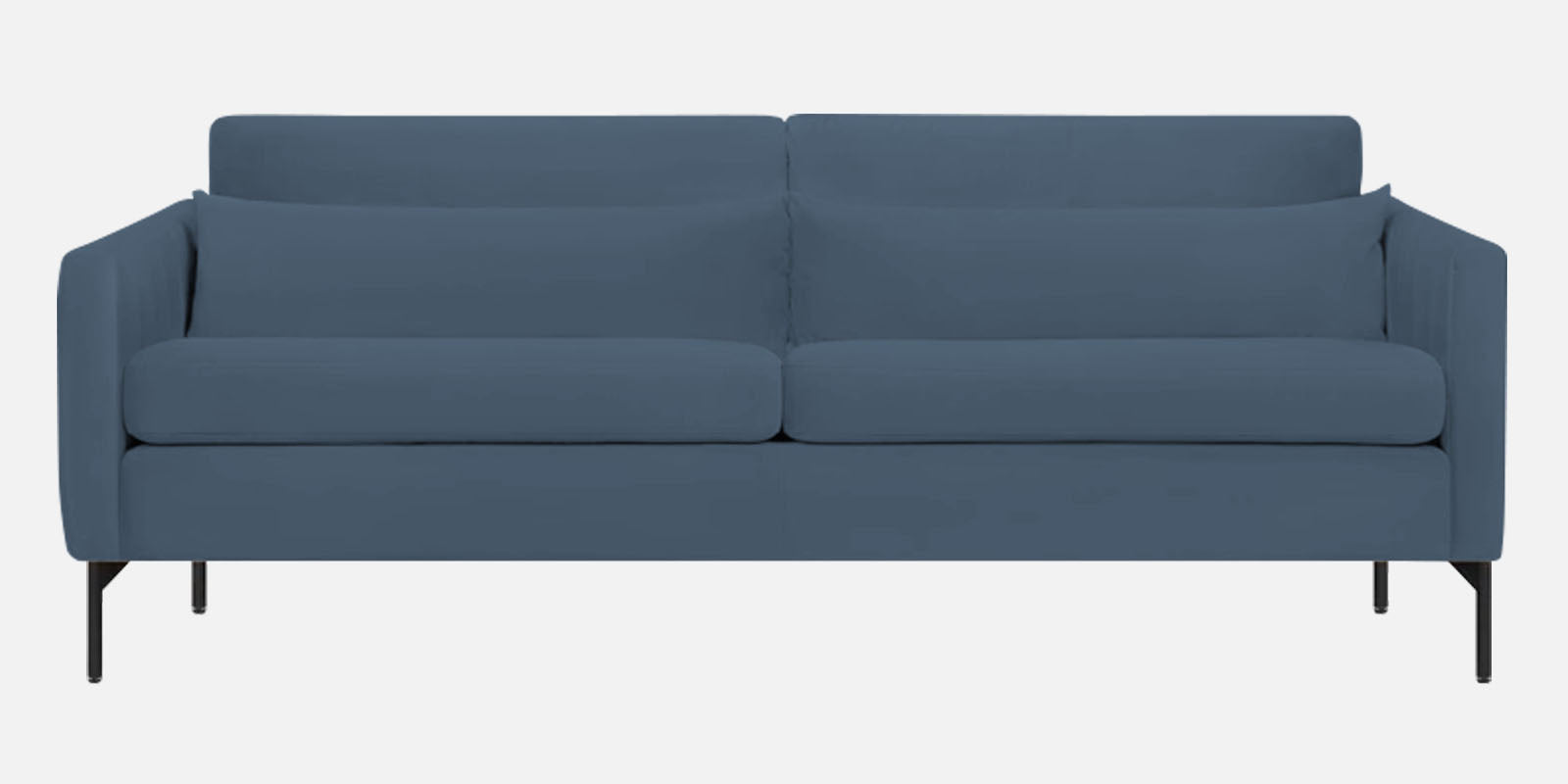 Haru Velvet 3 Seater Sofa in Oxford Blue Colour