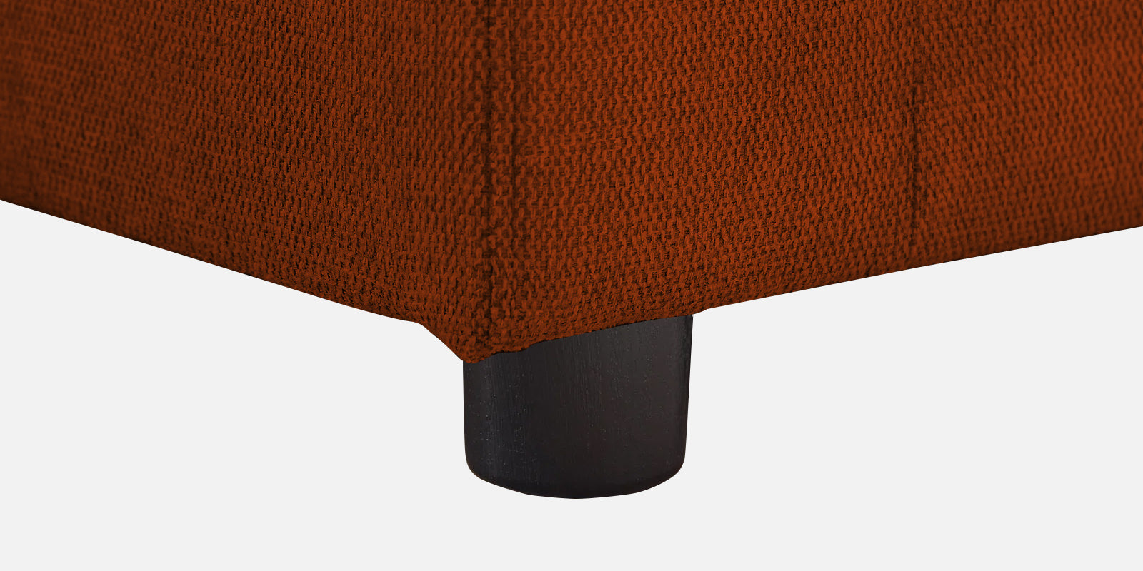 Roman Fabric 3 Seater Convertable Sofa Cum Bed in Burnt Orange Colour With Portable