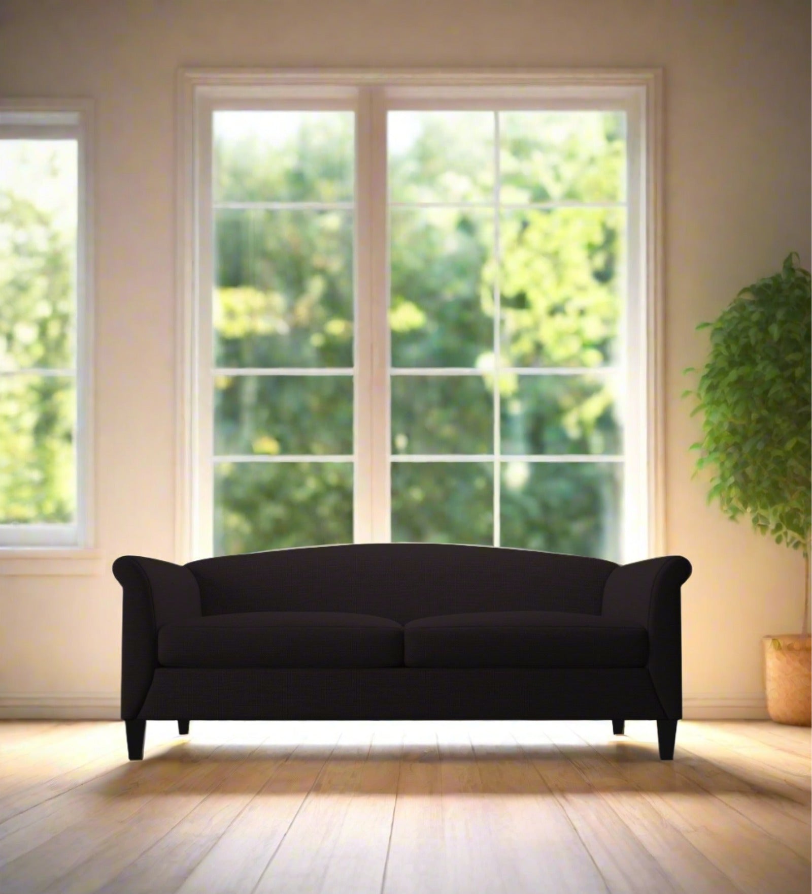 Kimber Fabric 3 Seater Sofa In Cara Brown Colour - Febonic Living