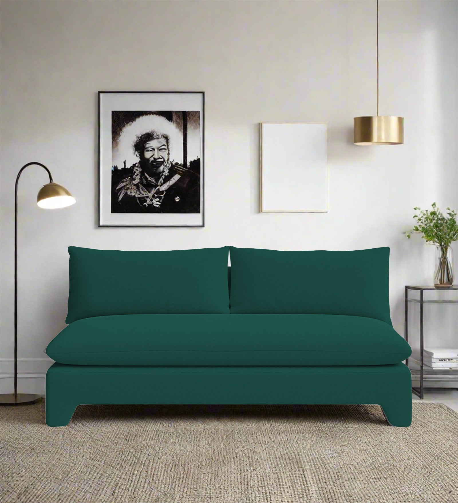 Azura Fabric 3 Seater Sofa In Sage Green Colour - Febonic Living