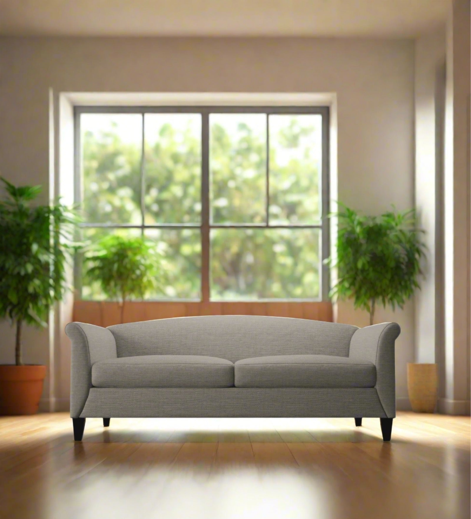 Kimber Fabric 3 Seater Sofa in Ash Grey Colour