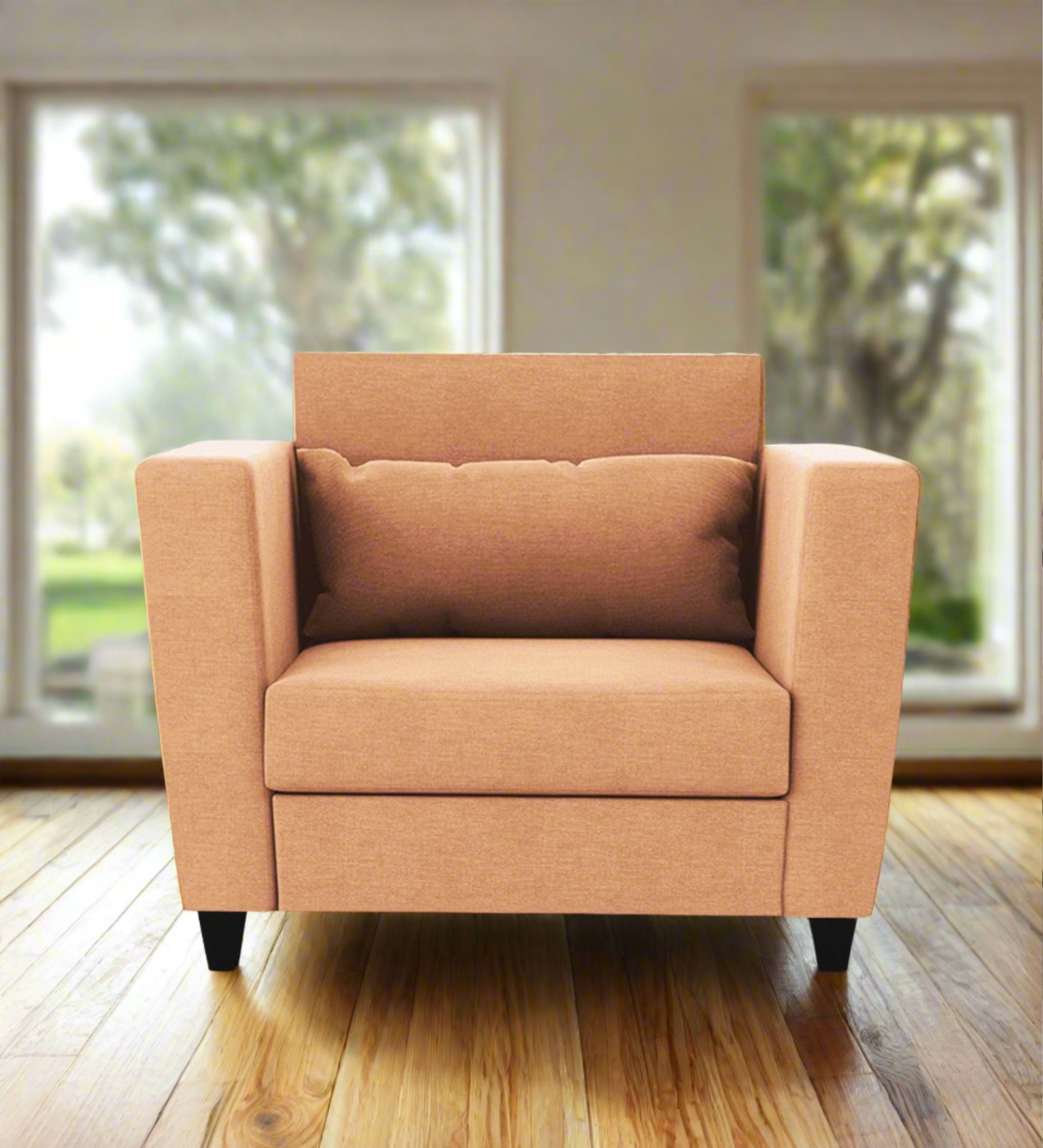 Tokyo 1 Seater Fabric Sofa - Cosmic beige by Febonic Living