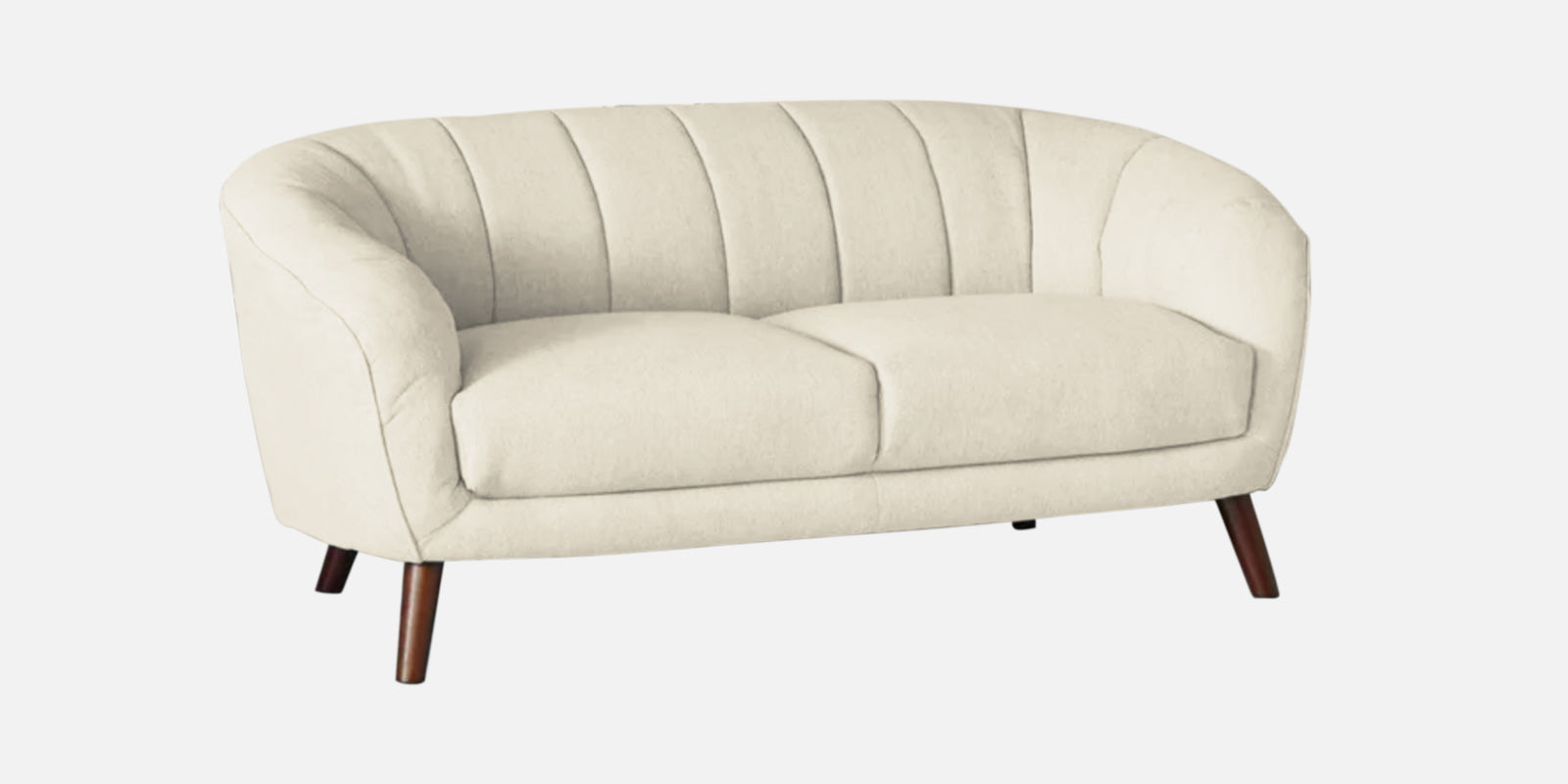 Benjamin Fabric 2 Seater Sofa In Ivory Cream Colour - Febonic Living
