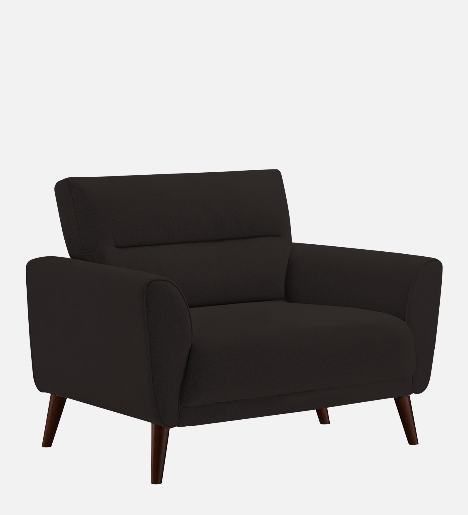 Castro Fabric 1 Seater Sofa In Cara Brown Colour - Febonic Living