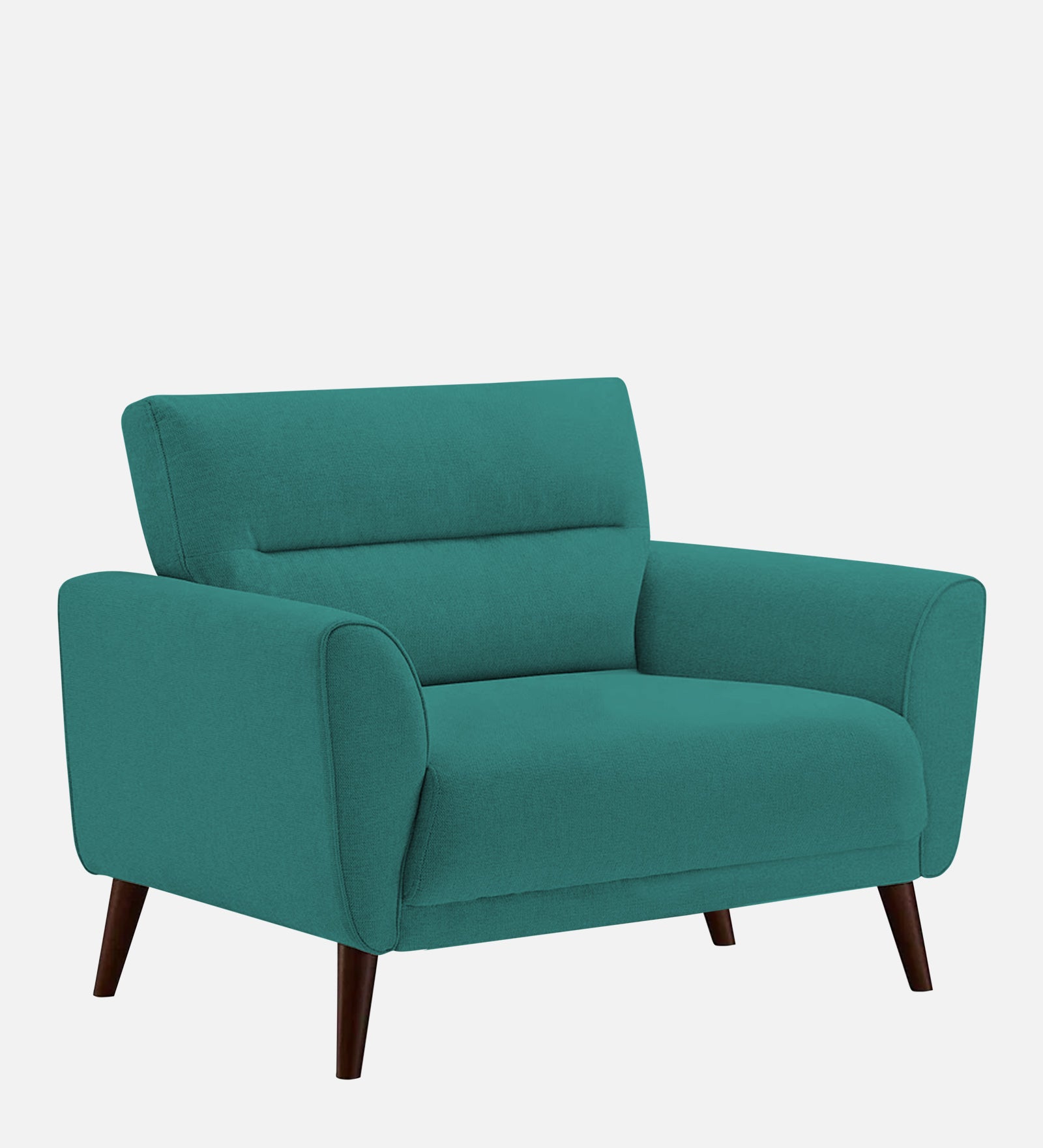 Castro Fabric 1 Seater Sofa In Sea Green Colour - Febonic Living