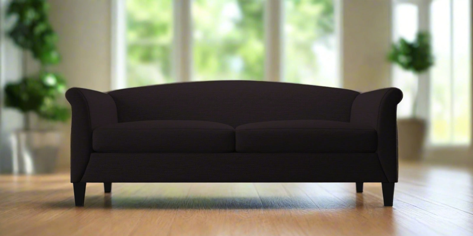 Kimber Fabric 3 Seater Sofa In Cara Brown Colour - Febonic Living