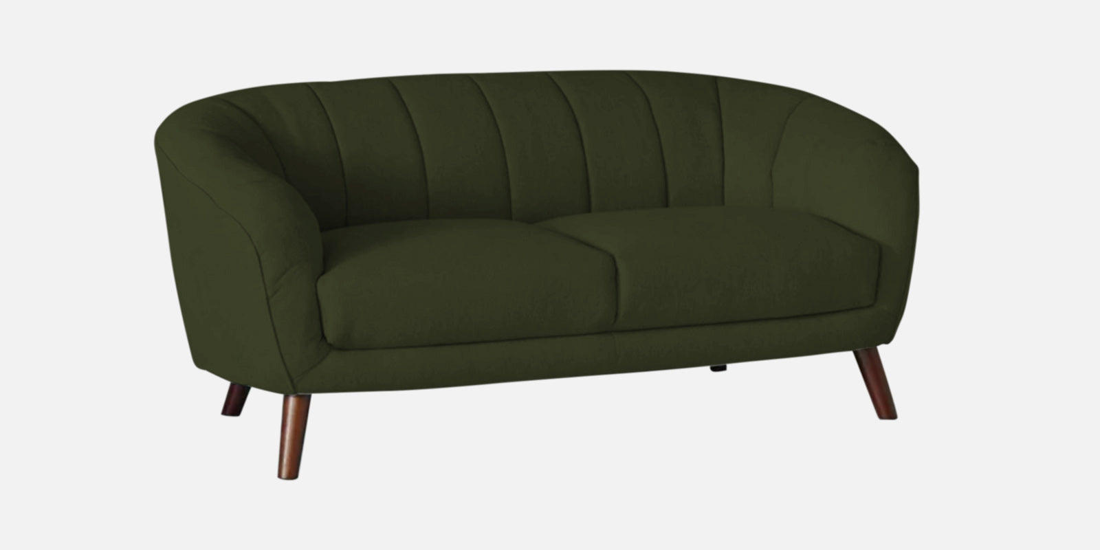 Benjamin Fabric 2 Seater Sofa In Olive Green Colour - Febonic Living