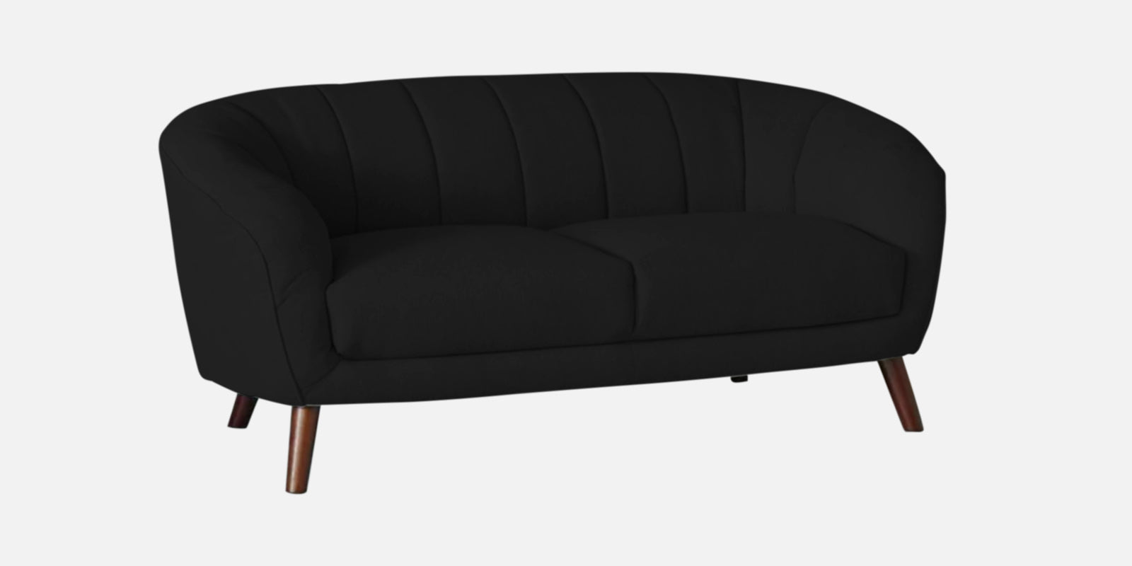 Benjamin Fabric 2 Seater Sofa In Zed Black Colour - Febonic Living