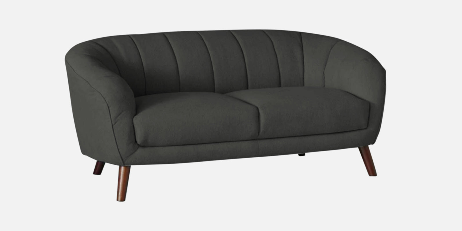 Benjamin Fabric 2 Seater Sofa In Charcoal Grey Colour - Febonic Living