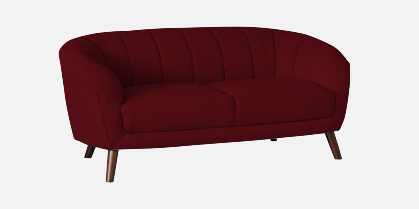 Benjamin Fabric 2 Seater Sofa In Ruby Red Colour - Febonic Living