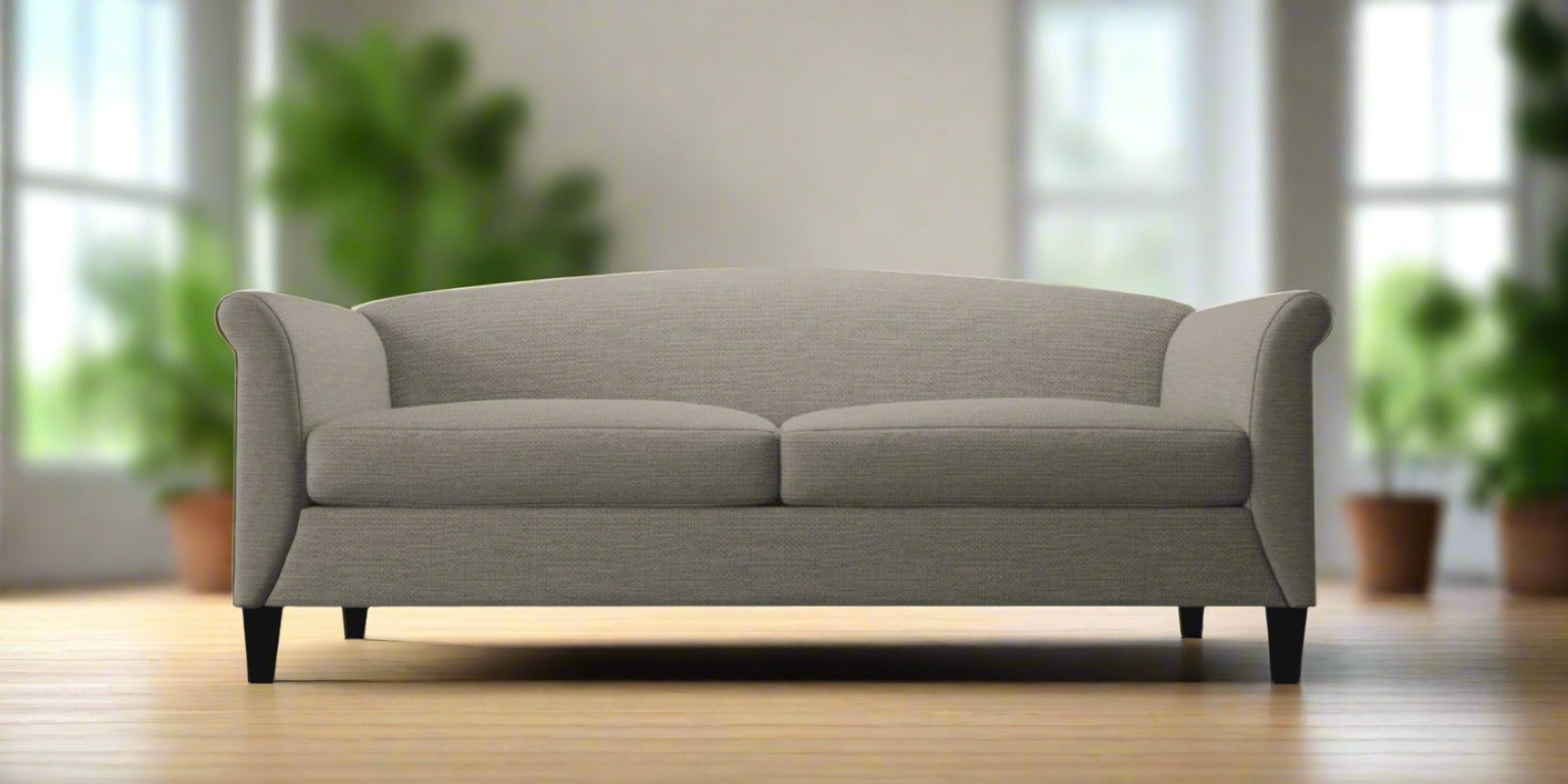Kimber Fabric 3 Seater Sofa in Ash Grey Colour