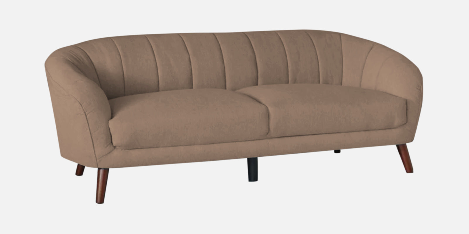 Benjamin Fabric 3 Seater Sofa In Cookie Beige Colour - Febonic Living