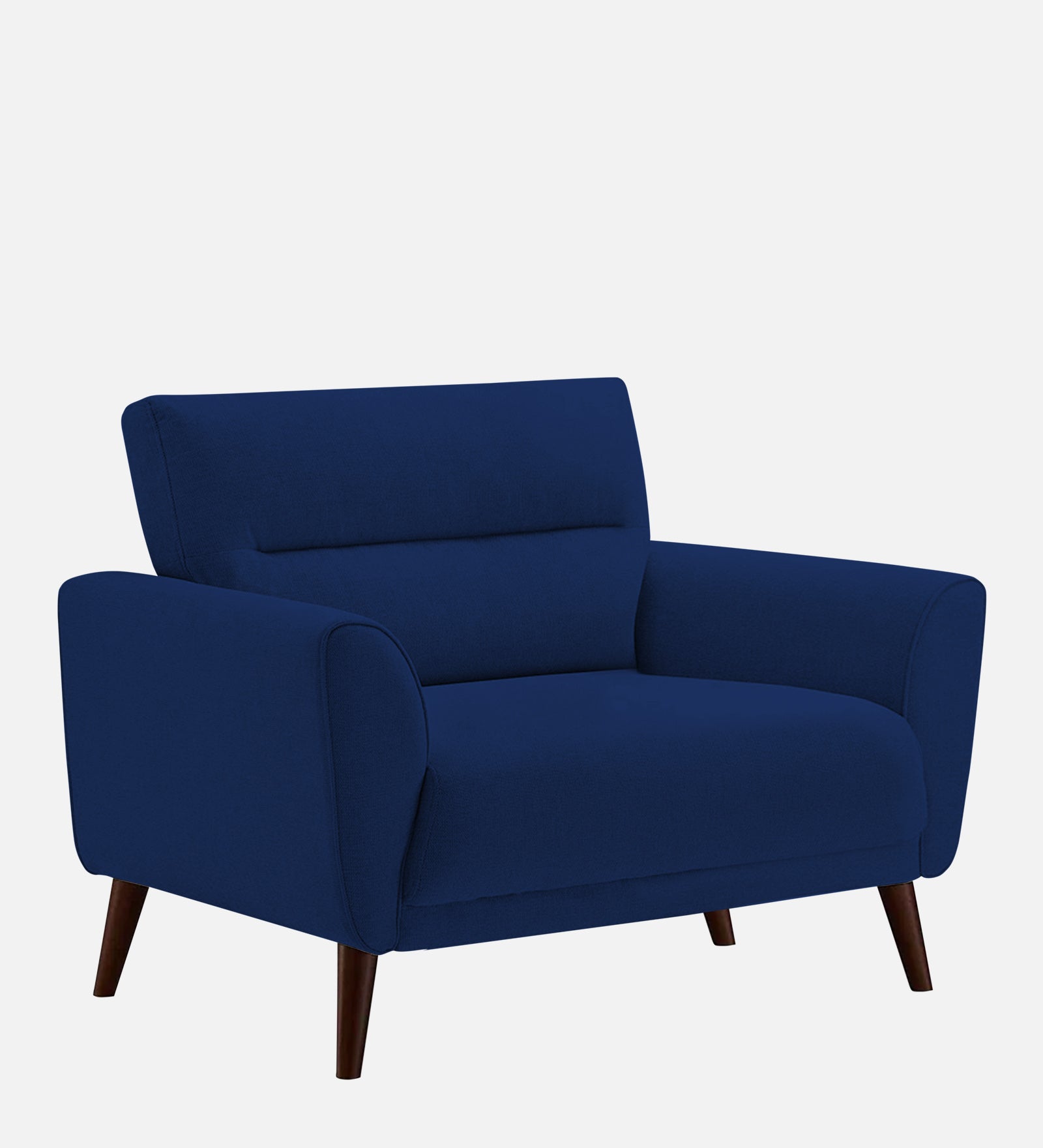 Castro Fabric 1 Seater Sofa In Royal Blue Colour - Febonic Living