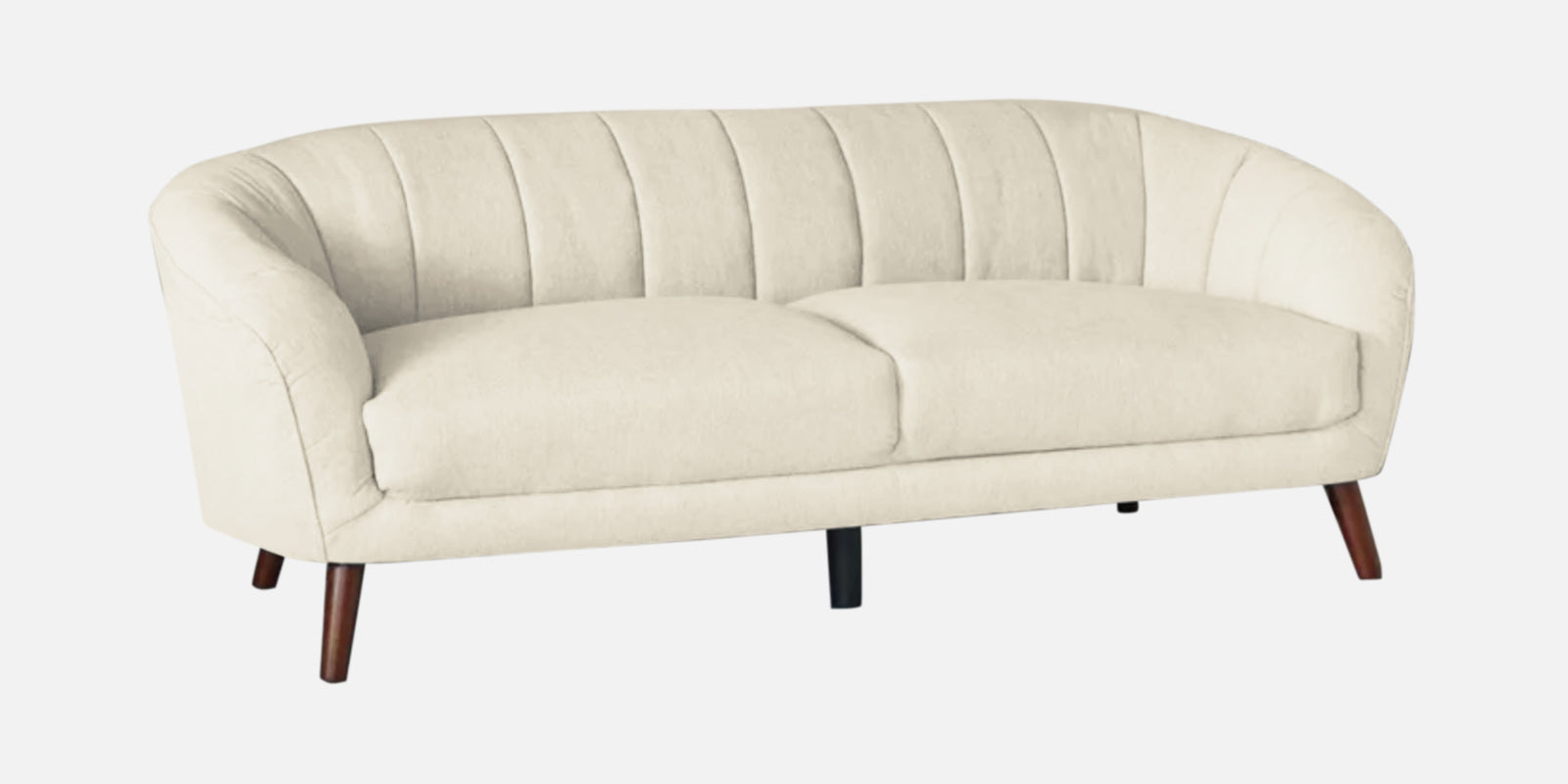 Benjamin Fabric 3 Seater Sofa In Ivory Cream Colour - Febonic Living