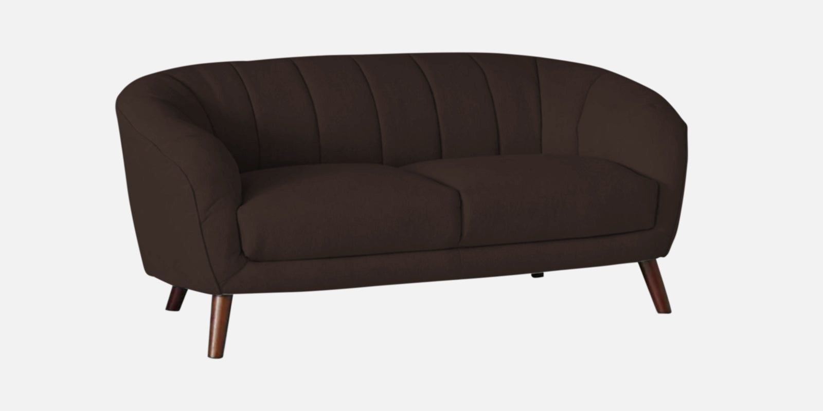 Benjamin Fabric 2 Seater Sofa In Coffee Brown Colour - Febonic Living
