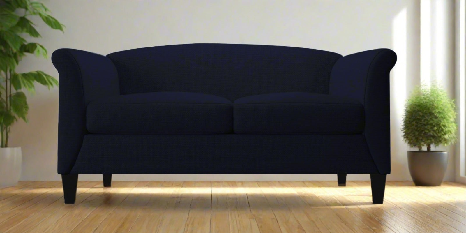 Kimber Fabric 2 Seater Sofa In Royal Blue Colour - Febonic Living
