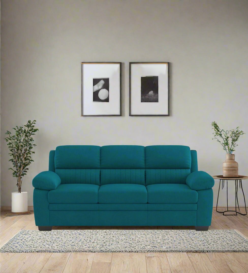 Miranda Velvet 3 Seater Sofa In Pine green Colour - Febonic Living