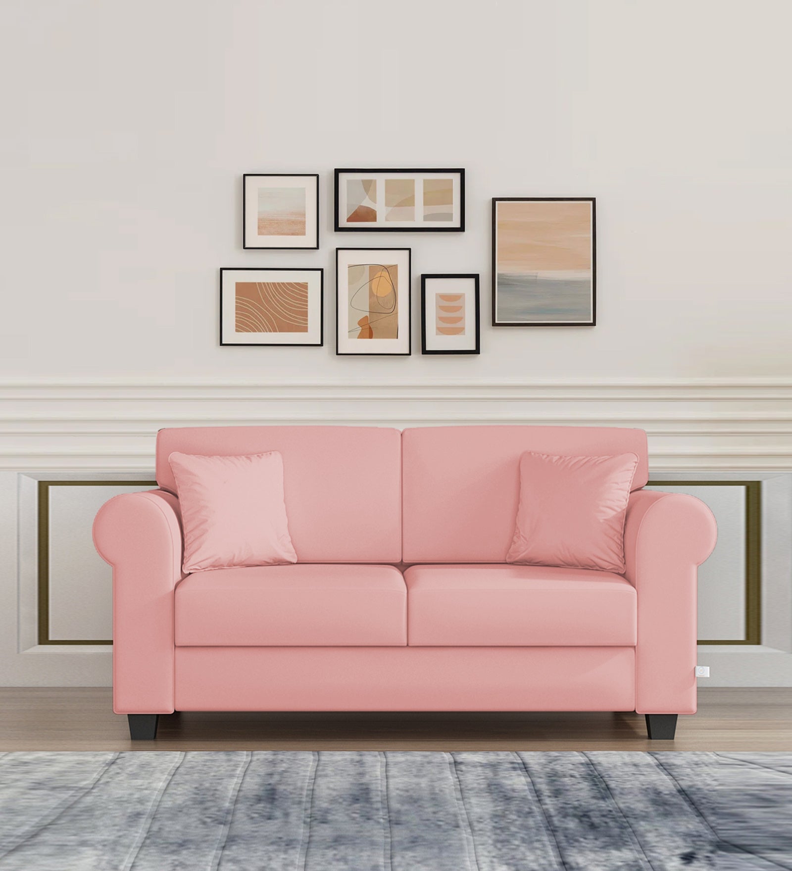 Loveseat Pink Velvet Sofa Seater Numonk Velvet Seater Sofa In