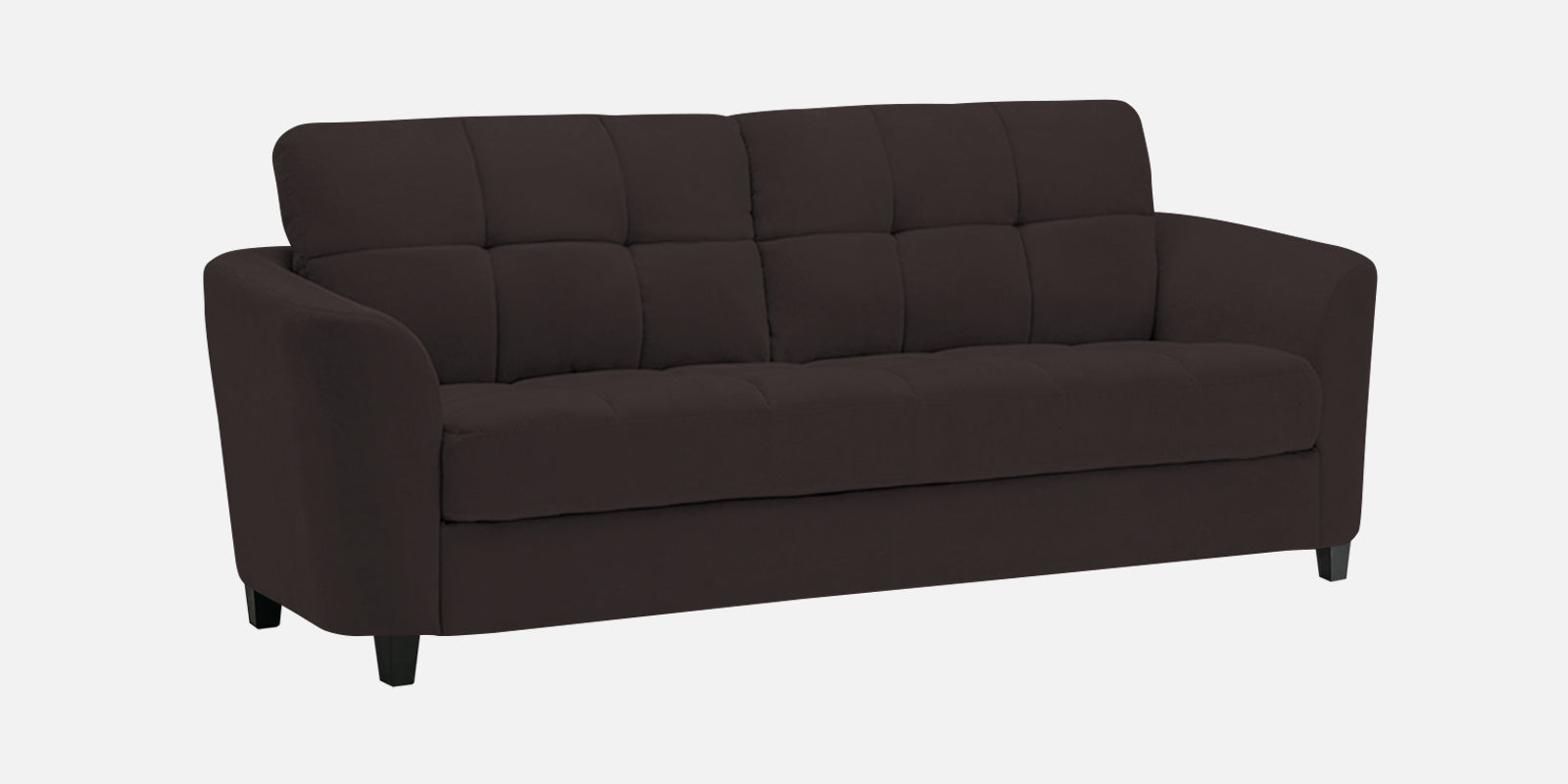 Mulan Fabric 2 Seater Sofa In Pebble Brown Colour - Febonic Living