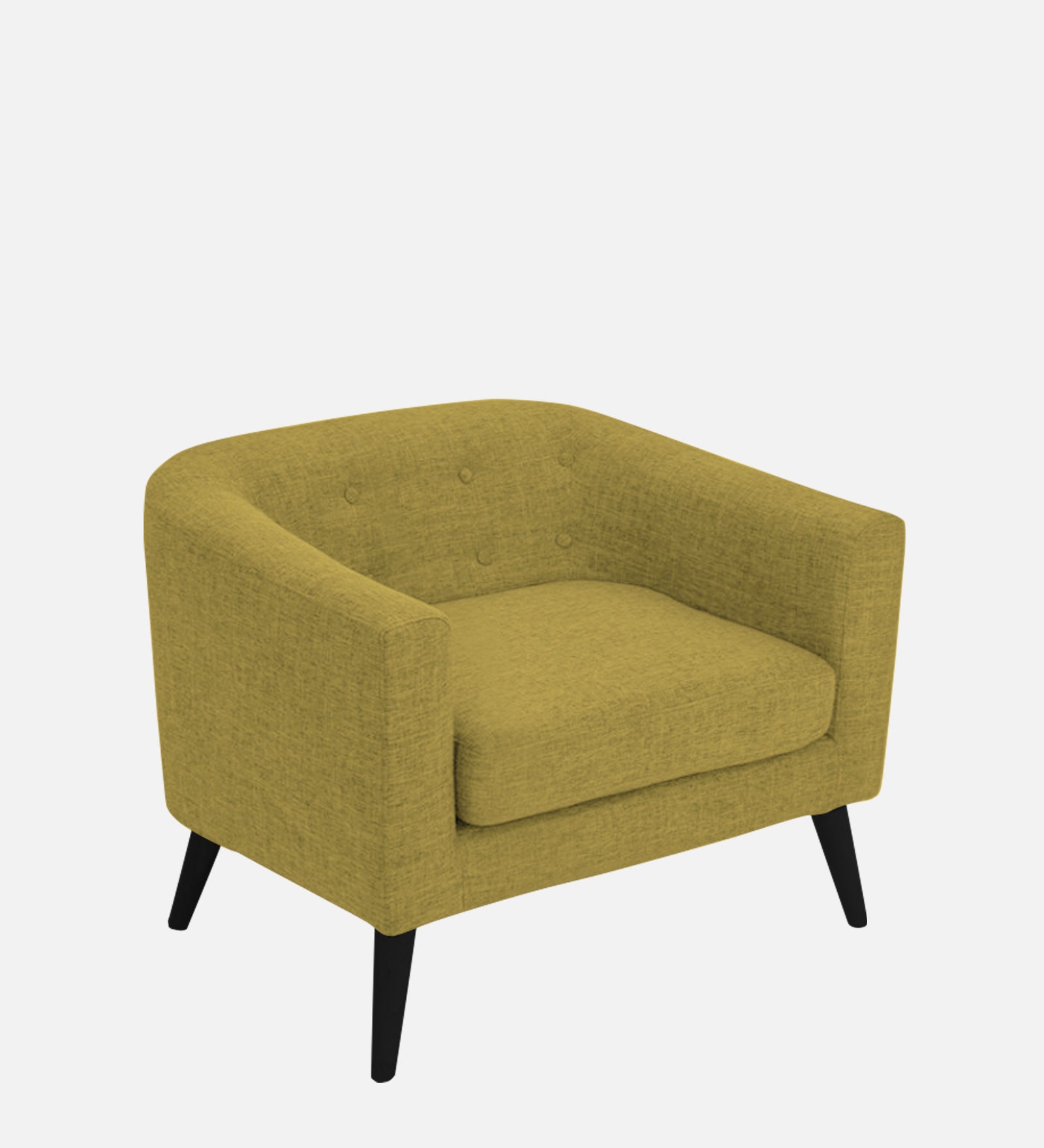 Casper Fabric 1 Seater Sofa In Parrot Green Colour - Febonic Living