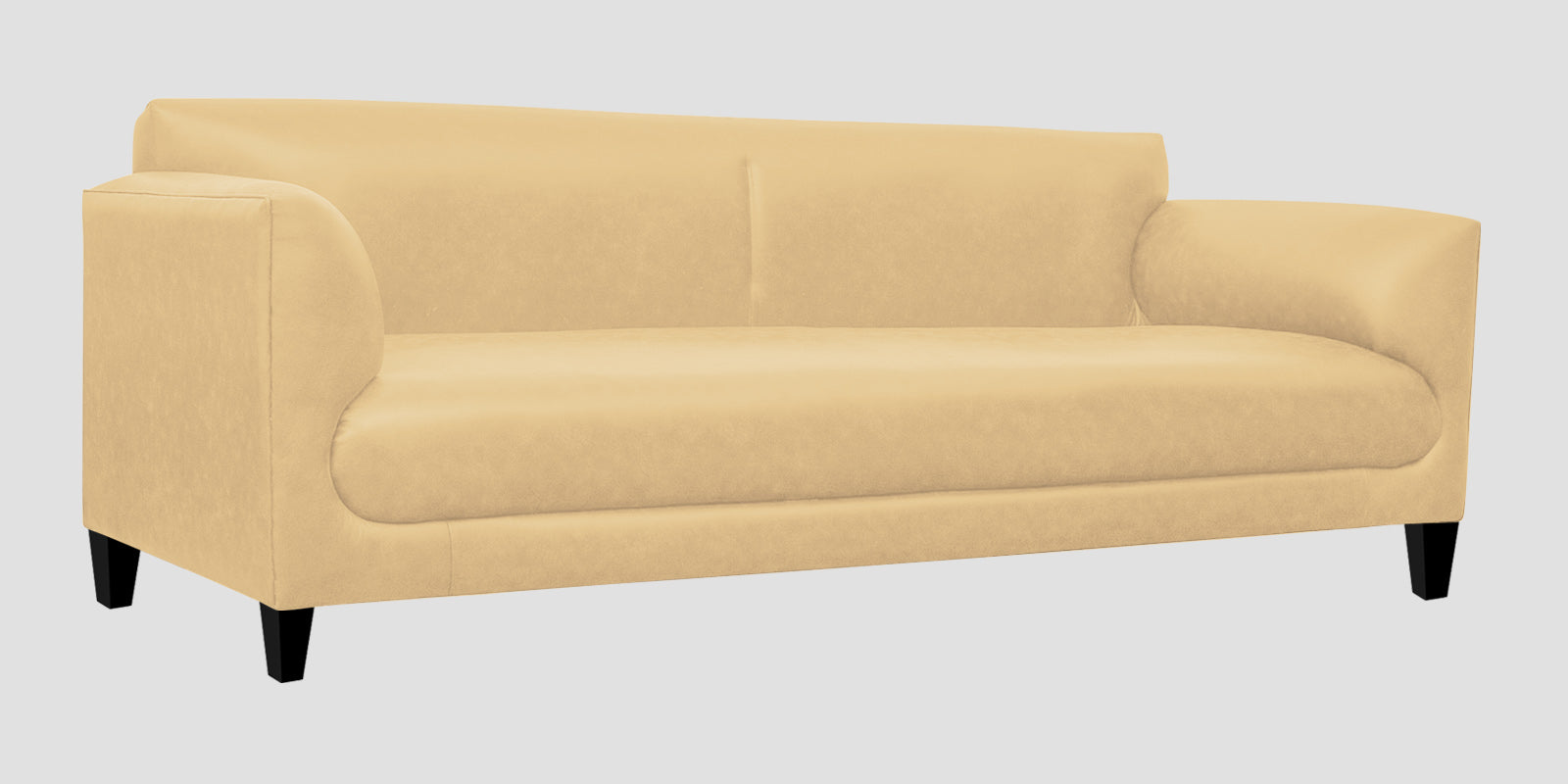 Convi Leatherette 3 Seater Sofa in Peach Beige Colour