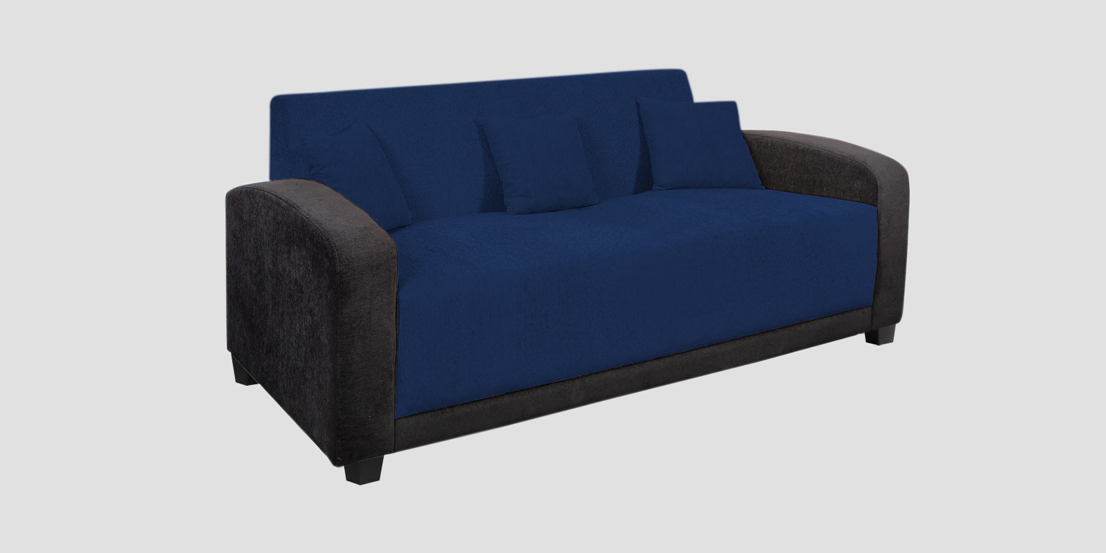 Alex Fabric 3 Seater Sofa In Royal Blue Colour