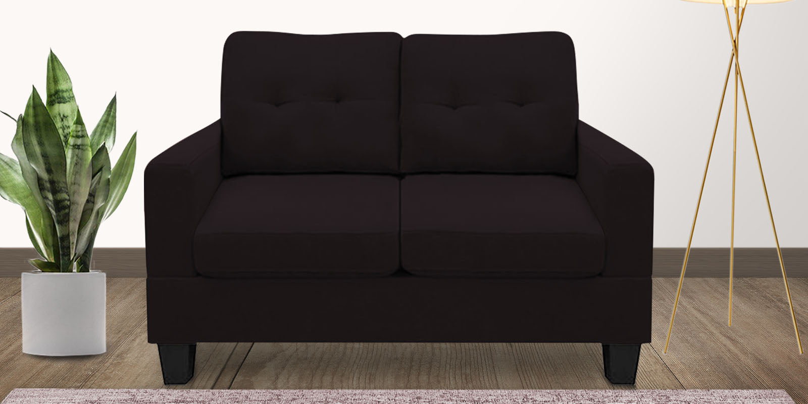 Thomas Fabric 2 Seater Sofa in Cara Brown Colour
