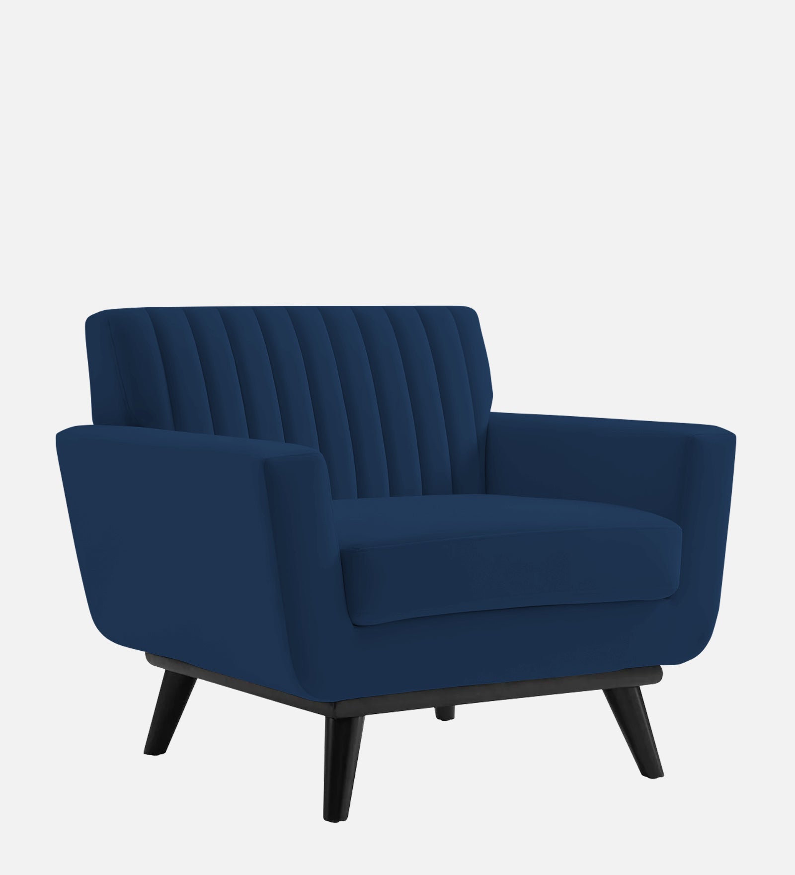 Tucker Velvet 1 Seater Sofa In Imperial Blue Colour - Febonic Living