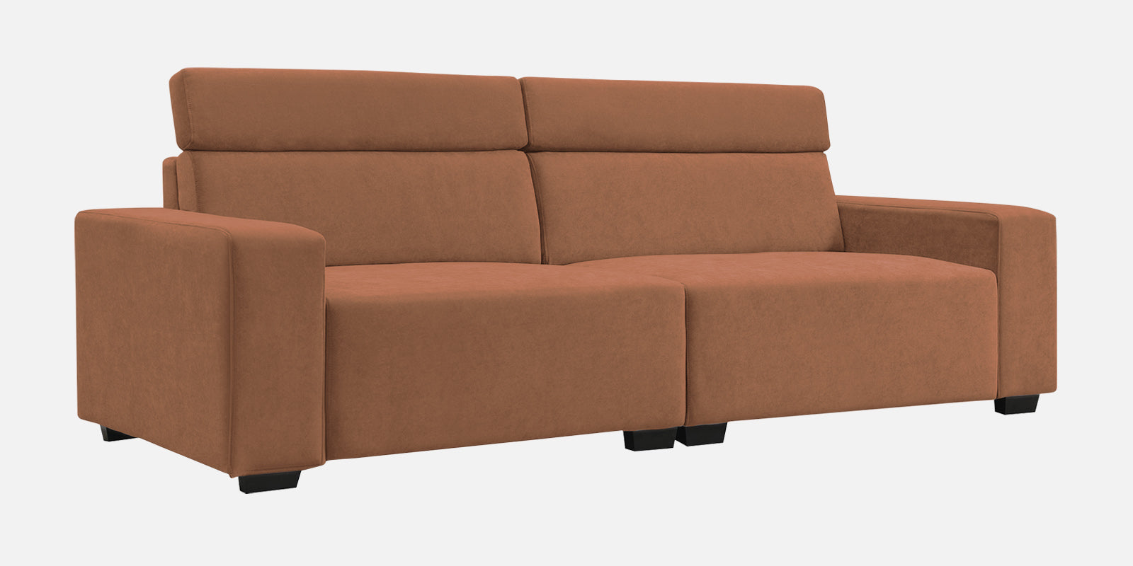 Hiro Fabric 3 Seater Sofa In Caramel Beige Colour - Febonic Living