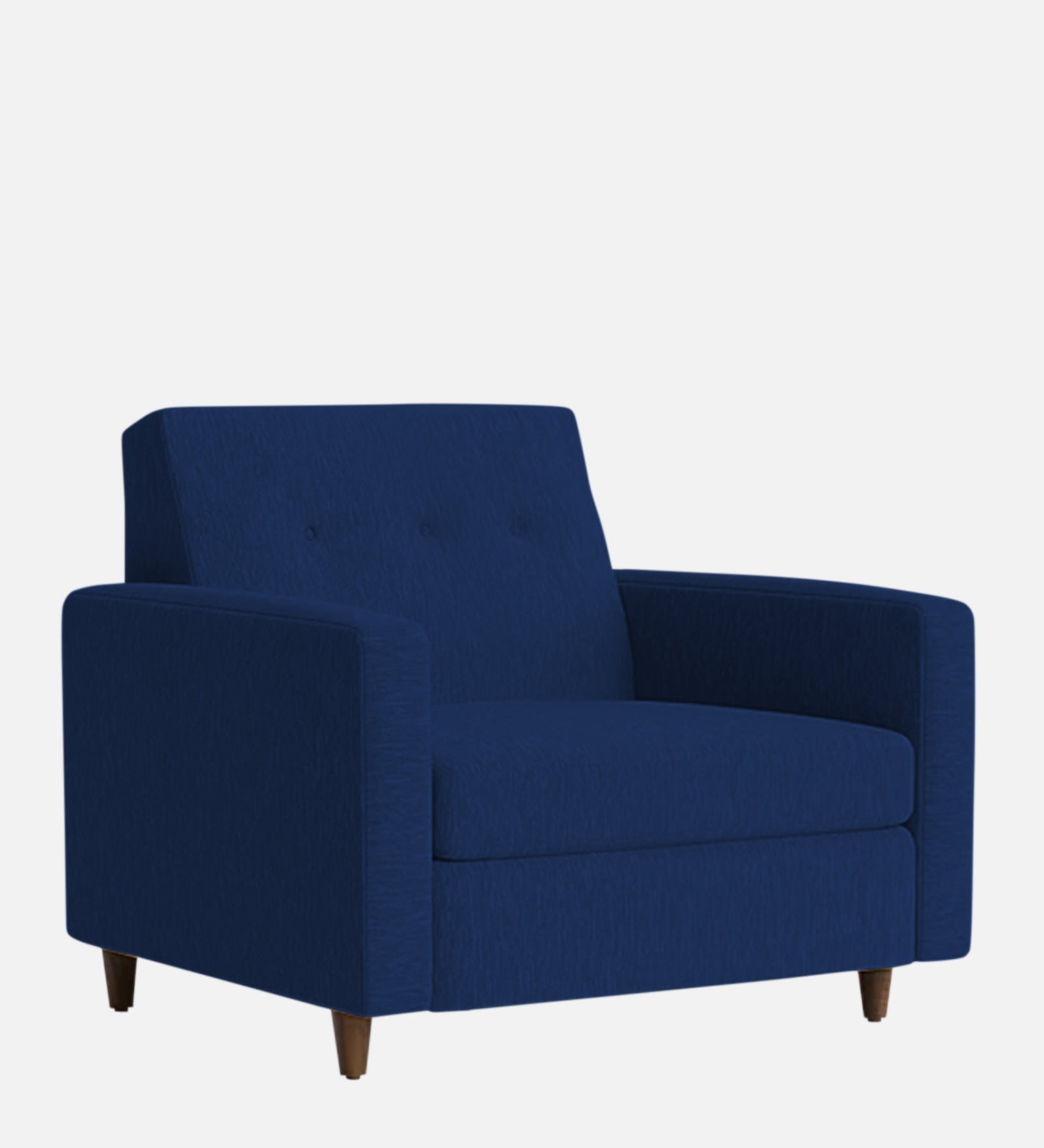 Timon Fabric 1 Seater Sofa In Royal Blue Colour - Febonic Living