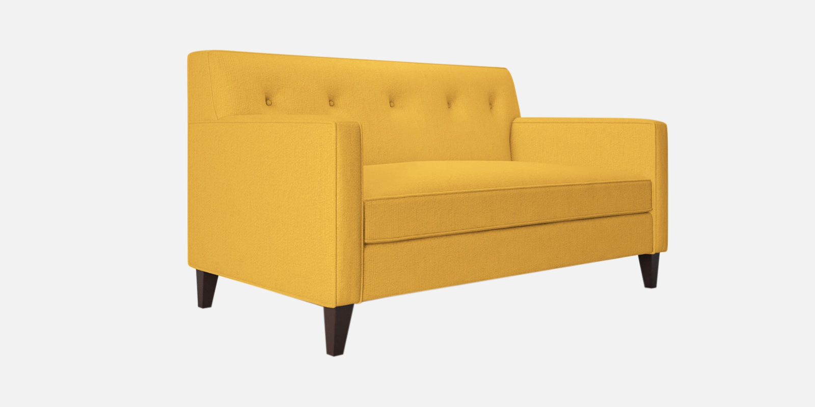 Miller Fabric 2 Seater Sofa In Bold Yellow Colour - Febonic Living