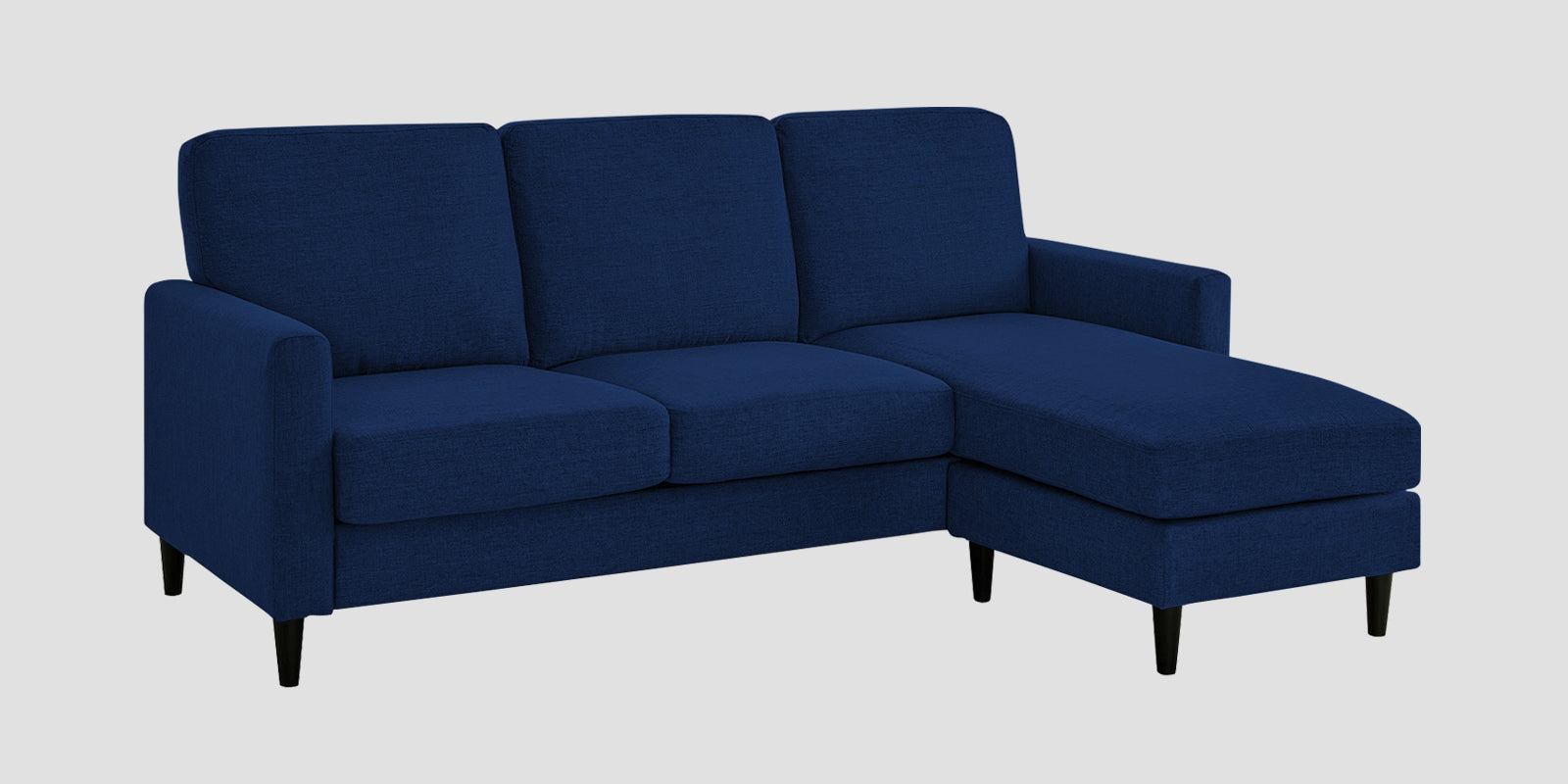 Romie Fabric LHS Sectional Sofa (2+Lounger) In Royal Blue Colour - Febonic Living
