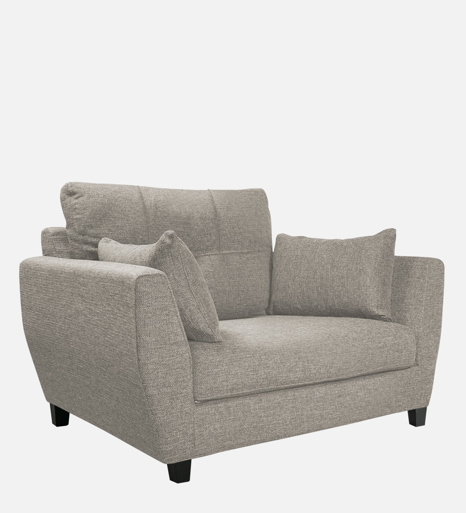 Mario Fabric 1 Seater Sofa In Ash Grey Colour - Febonic Living