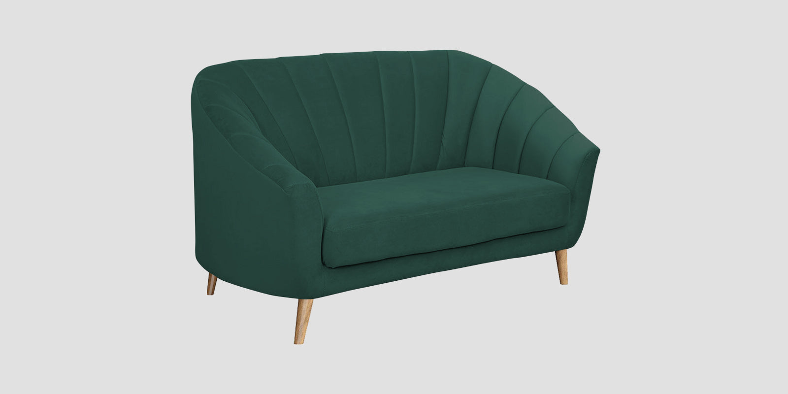 Kaylee Velvet 2 Seater Sofa In Amazon Green Colour - Febonic Living
