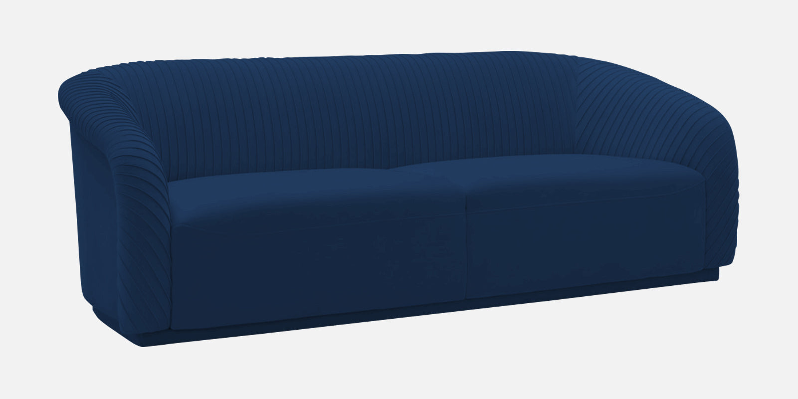 Yara Velvet Fabric 3 Seater Sofa In Imperial Blue Colour - Febonic Living
