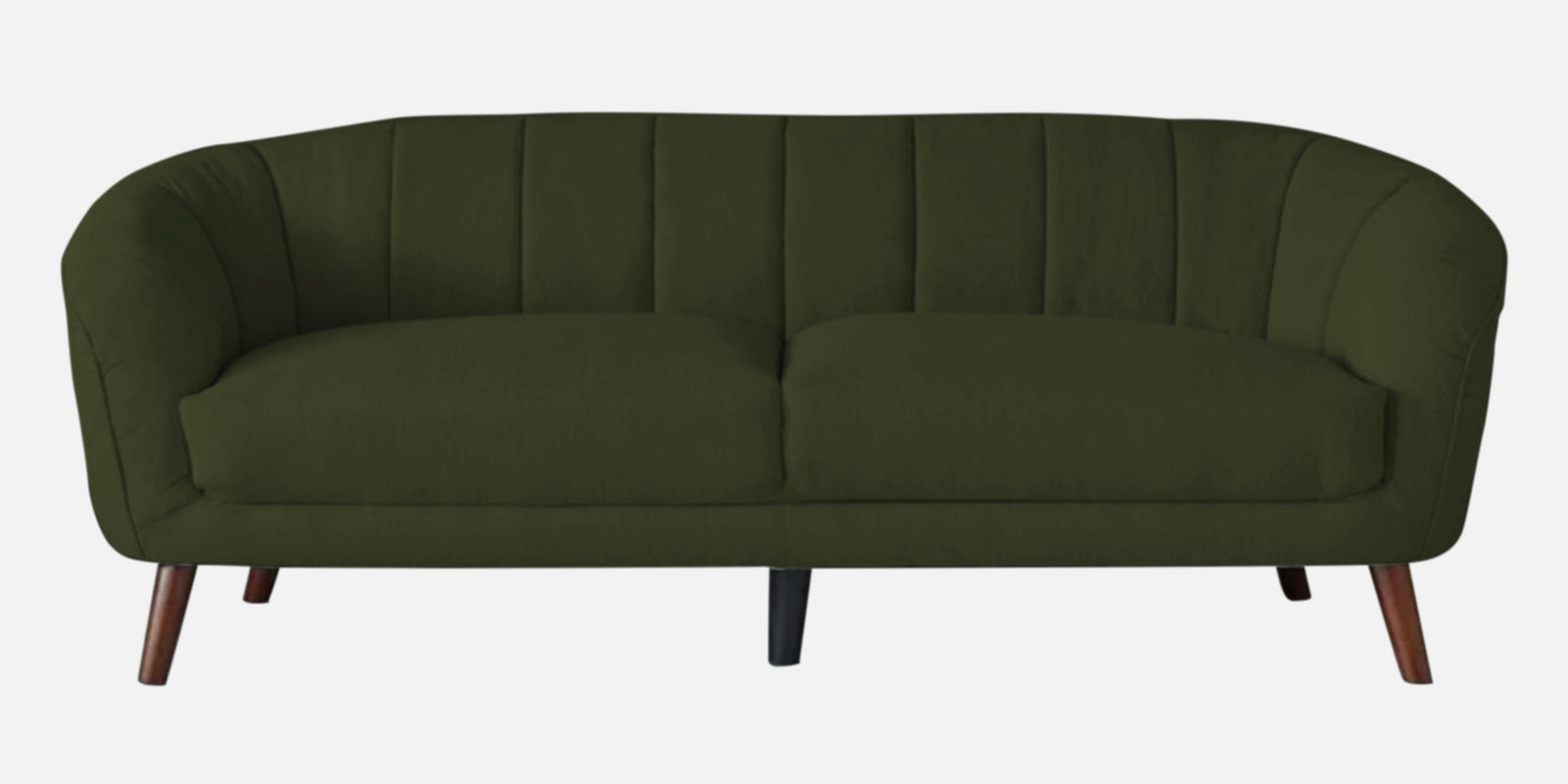 Benjamin Fabric 3 Seater Sofa In Olive Green Colour - Febonic Living