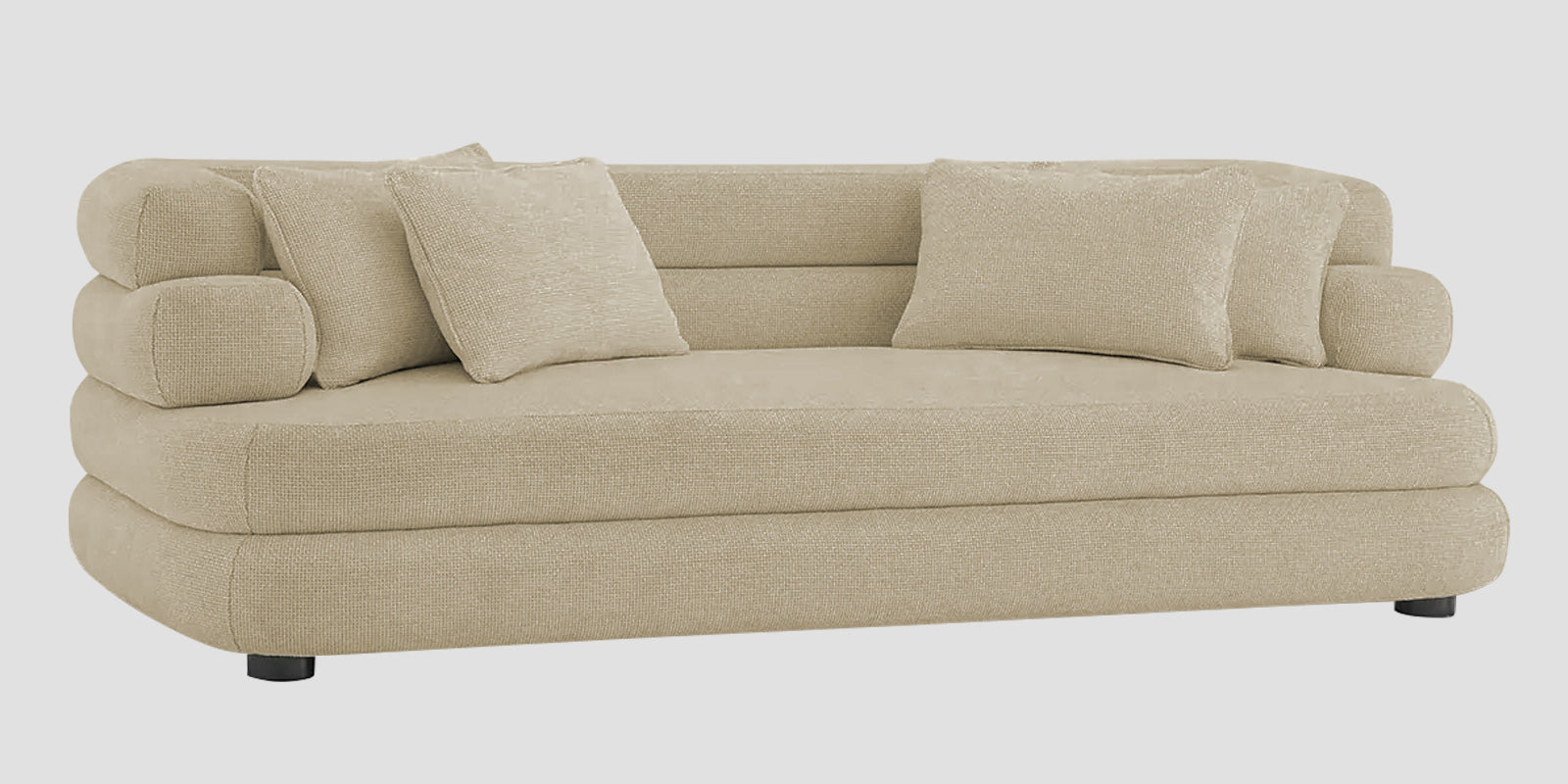 Wener Fabric 3 Seater Sofa In Honey Beige Colour - Febonic Living